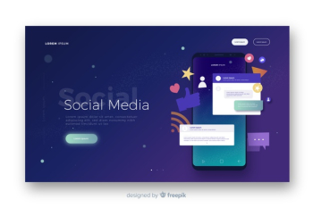 Social media landing page Social media landing page