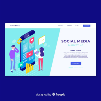 Social media landing page Social media landing page