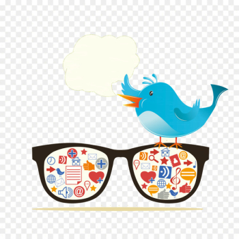 Social media marketing Digital marketing Icon - twitter Bluebird illustrator vector material 