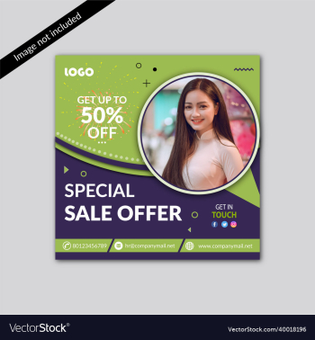 social media post design template