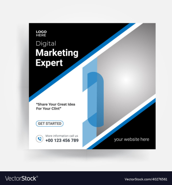 social media post template design