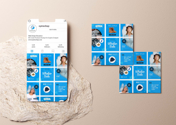 Social Media PSD Mockup - Freebies Mockup