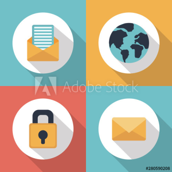 social network media flat design social network media flat design