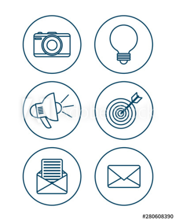 social network media flat design social network media flat design