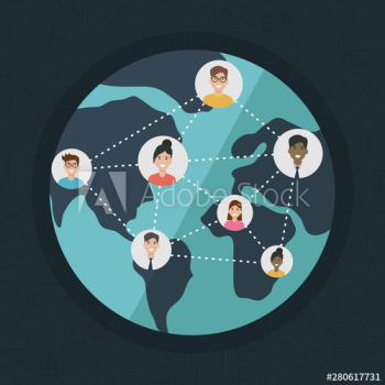 social network media flat design social network media flat design