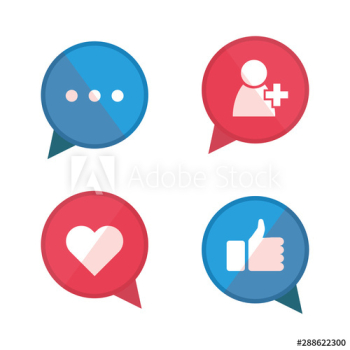 social network media flat design social network media flat design