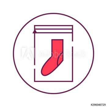Sock icon line art style Sock icon line art style