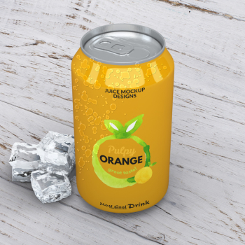 Soda can mockup Free Psd