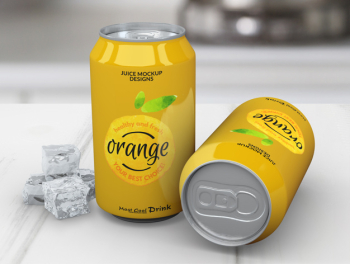 Soda can mockup Free Psd