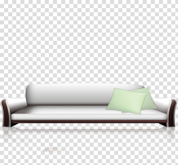 Sofa bed Interior Design Services Loveseat Couch Furniture, White sofa transparent background PNG clipart