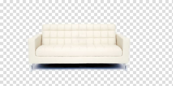 Sofa bed Loveseat Comfort Chair Armrest, White sofa transparent background PNG clipart