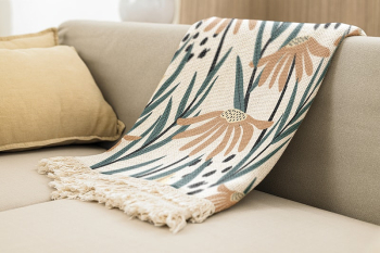 Sofa blanket mockup psd, home | Free PSD Mockup - rawpixel