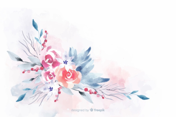 Soft-colored watercolor floral background Free Vector Soft-colored watercolor floral background Free Vector