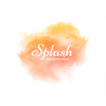 Soft watercolor splash decorative design background Free Vector