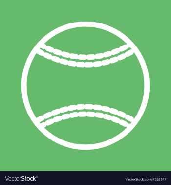Softball vector image Softball vector image