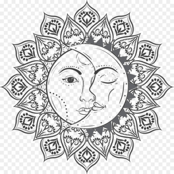 Solar eclipse Coloring book Sun Illustration Moon - sun 