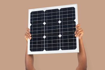 Solar panel hand renewable energy environment | Free stock photo | High Resolution image