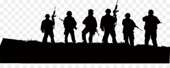Soldier Silhouette Army Illustration - Black Army Soldier Silhouette Army Illustration - Black Army