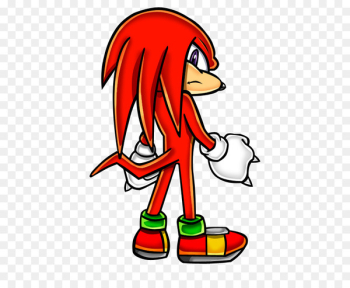 Sonic Knuckles, Sonic Chaos, Knuckles The Echidna, Cartoon, Red PNG
