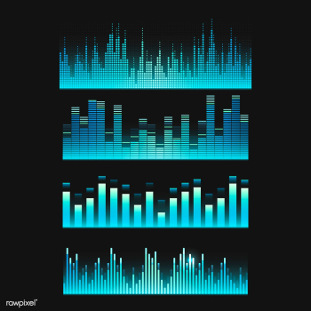 Sound wave equalizer vector design set | Free stock vector - 524294 Sound wave equalizer vector design set | Free stock vector - 524294