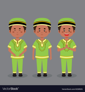 south africa character with various expression south africa character with various expression