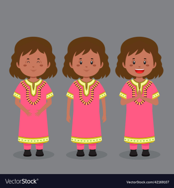 south africa character with various expression south africa character with various expression