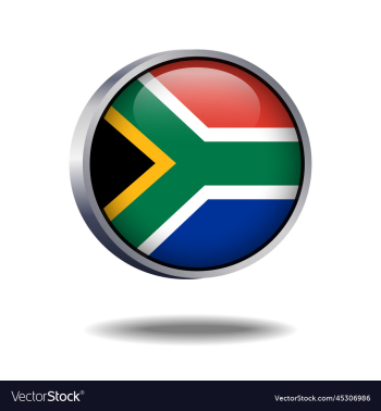 south africa flag button south africa flag button