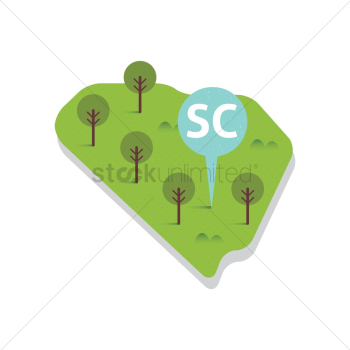 South carolina state map South carolina state map