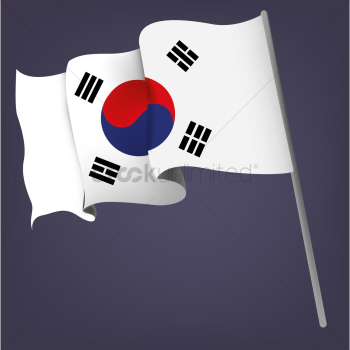 South korea flag South korea flag