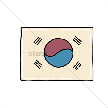 South korea flag South korea flag