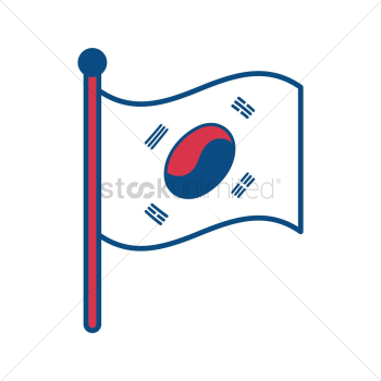 South korea flag South korea flag
