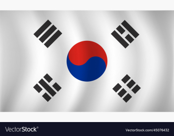 south korea flag background