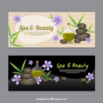 Spa and beauty banners Spa and beauty banners