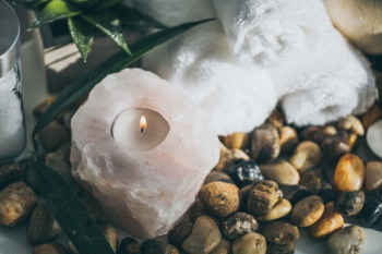Spa Candle And Stones Spa Candle And Stones