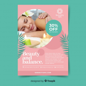 Spa flyer template