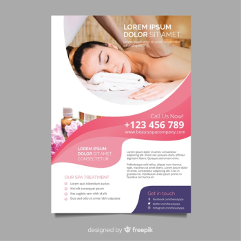 Spa flyer template Spa flyer template