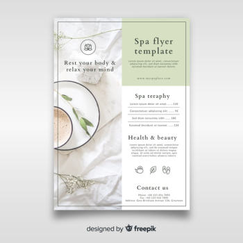 Spa flyer template