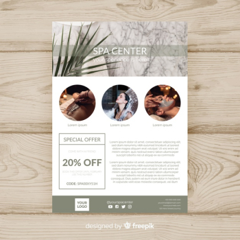 Spa flyer template Spa flyer template