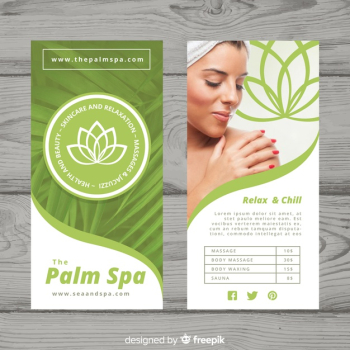 Spa flyer template Spa flyer template