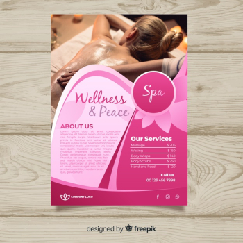 Spa flyer template Spa flyer template