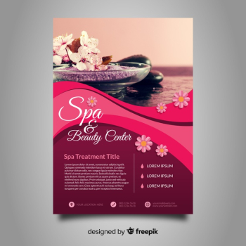 Spa flyer template