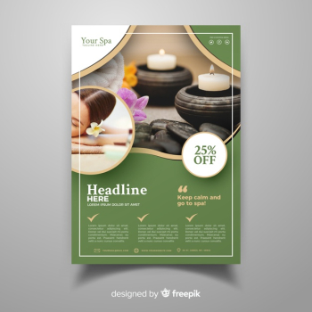 Spa flyer template