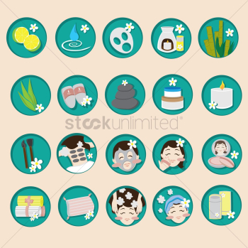 Spa icons Spa icons