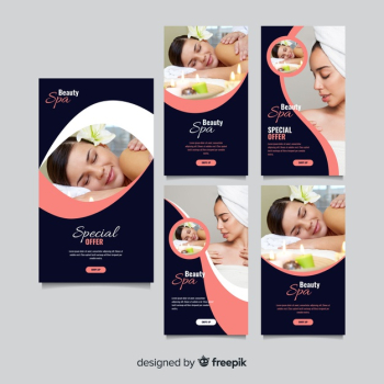 Spa instagram stories template Spa instagram stories template
