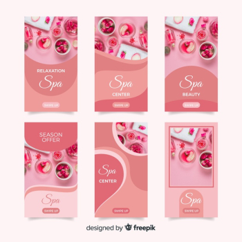 Spa instagram stories template Spa instagram stories template