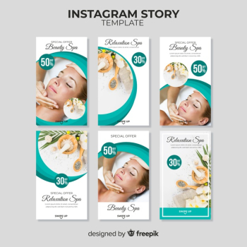 Spa instagram stories template