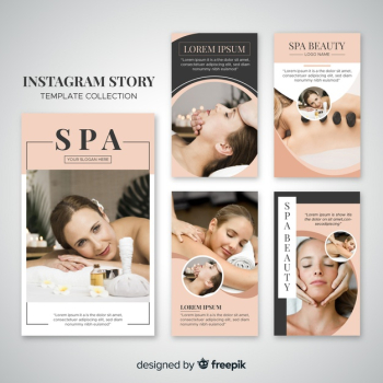 Spa instagram stories template Spa instagram stories template