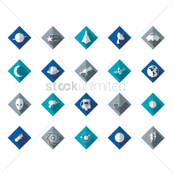 Space icons Space icons
