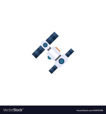 space station creative icon flat from space space station creative icon flat from space