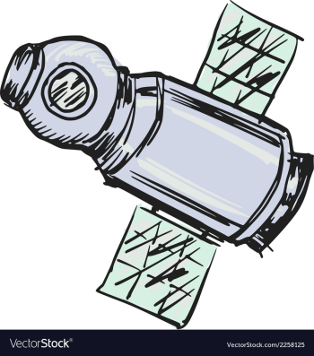 Spacecraft vector image Spacecraft vector image